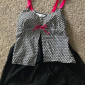 2 Piece Black/White Bathing Suit